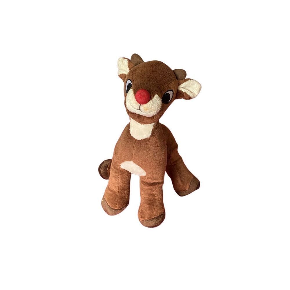 Dan Dee Rudolph, plush red nose, reindeer, 12 inch